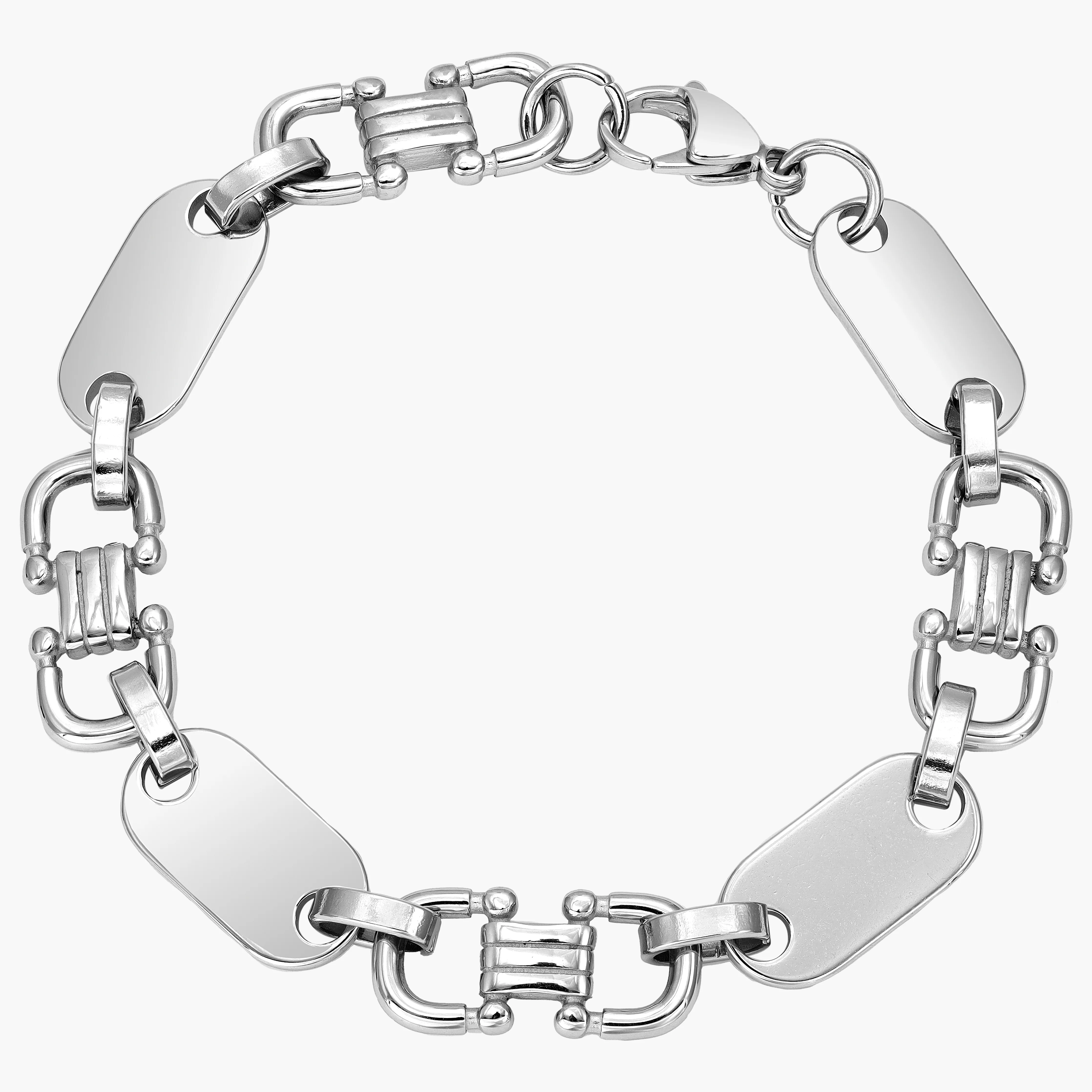 10mm Plattenkette 20cm Armband Steigbügelkette aus Edelstahl - Image 6