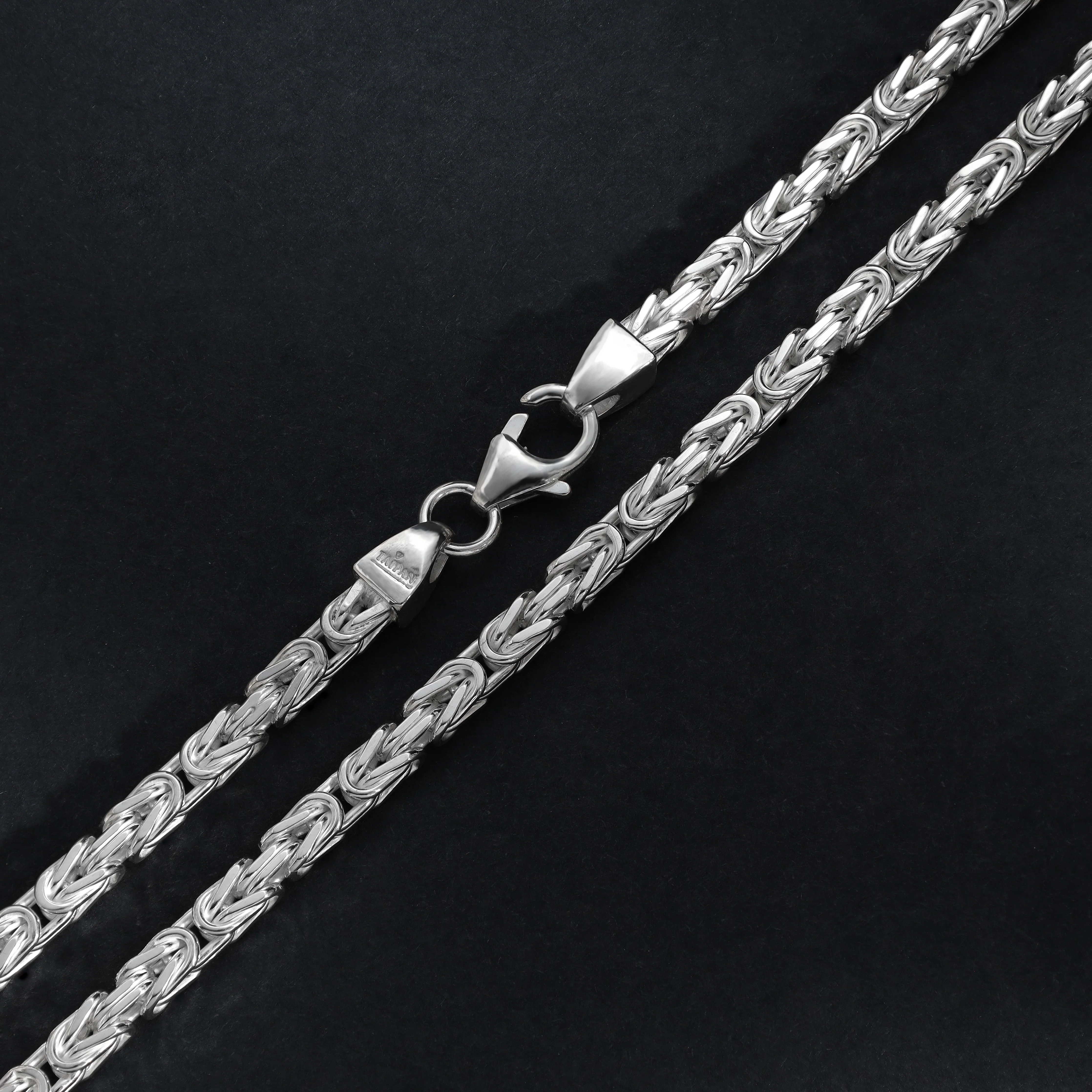 3mm Königskette - 925 Silber massiv vierkant hochglanzpoliert - Image 11