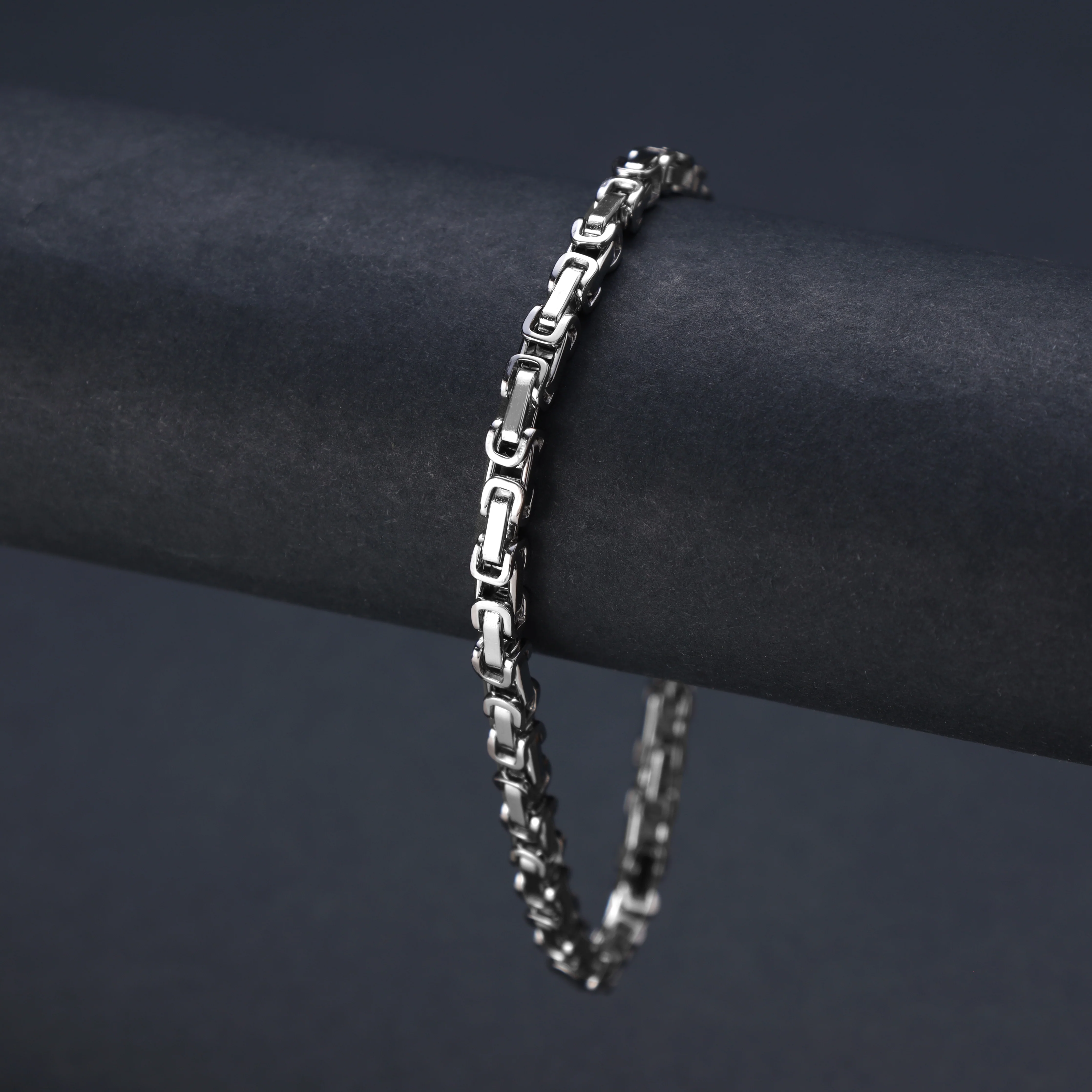4mm Königskette Armband aus Edelstahl - Image 3