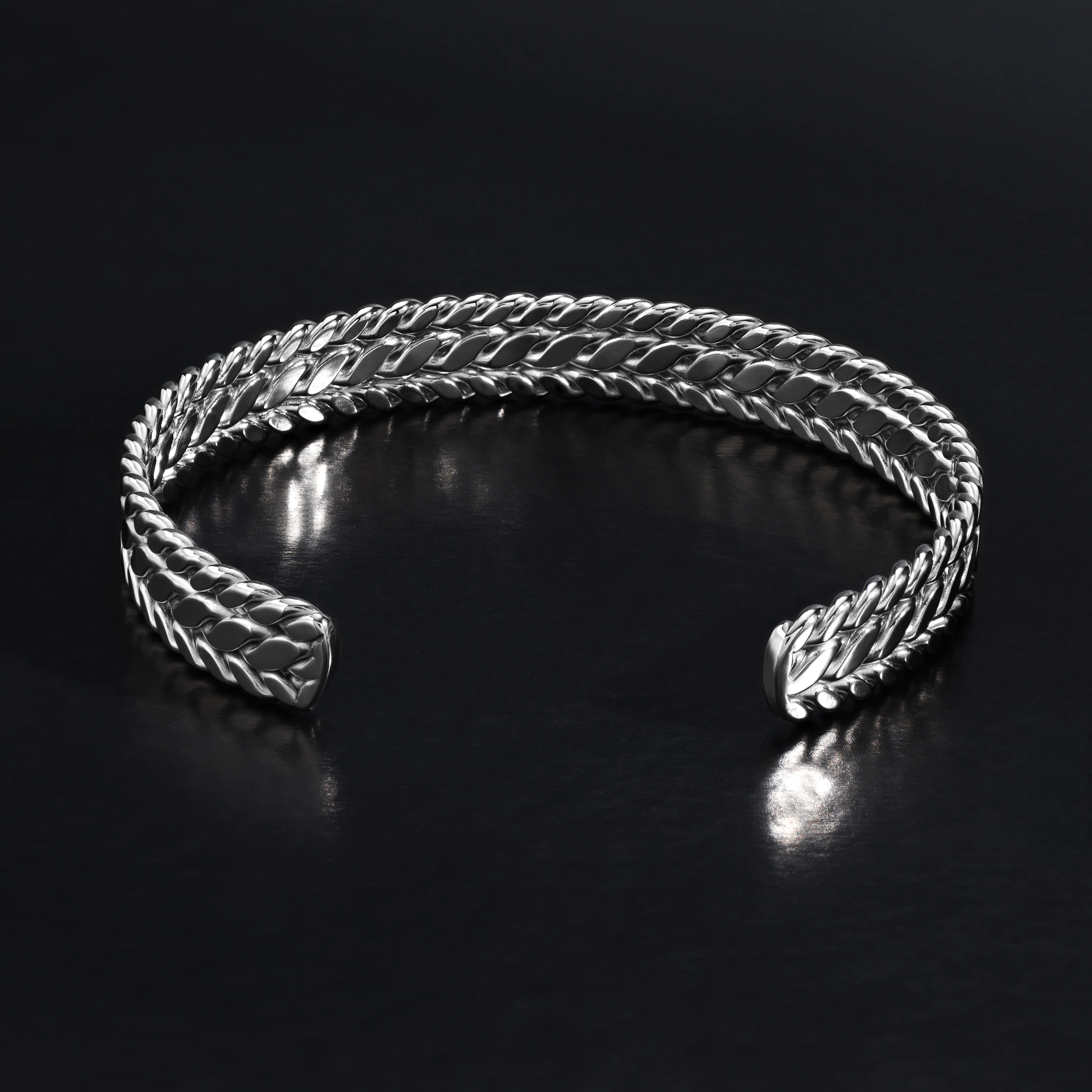 Armreif Armband 9mm breit aus Edelstahl - Image 3