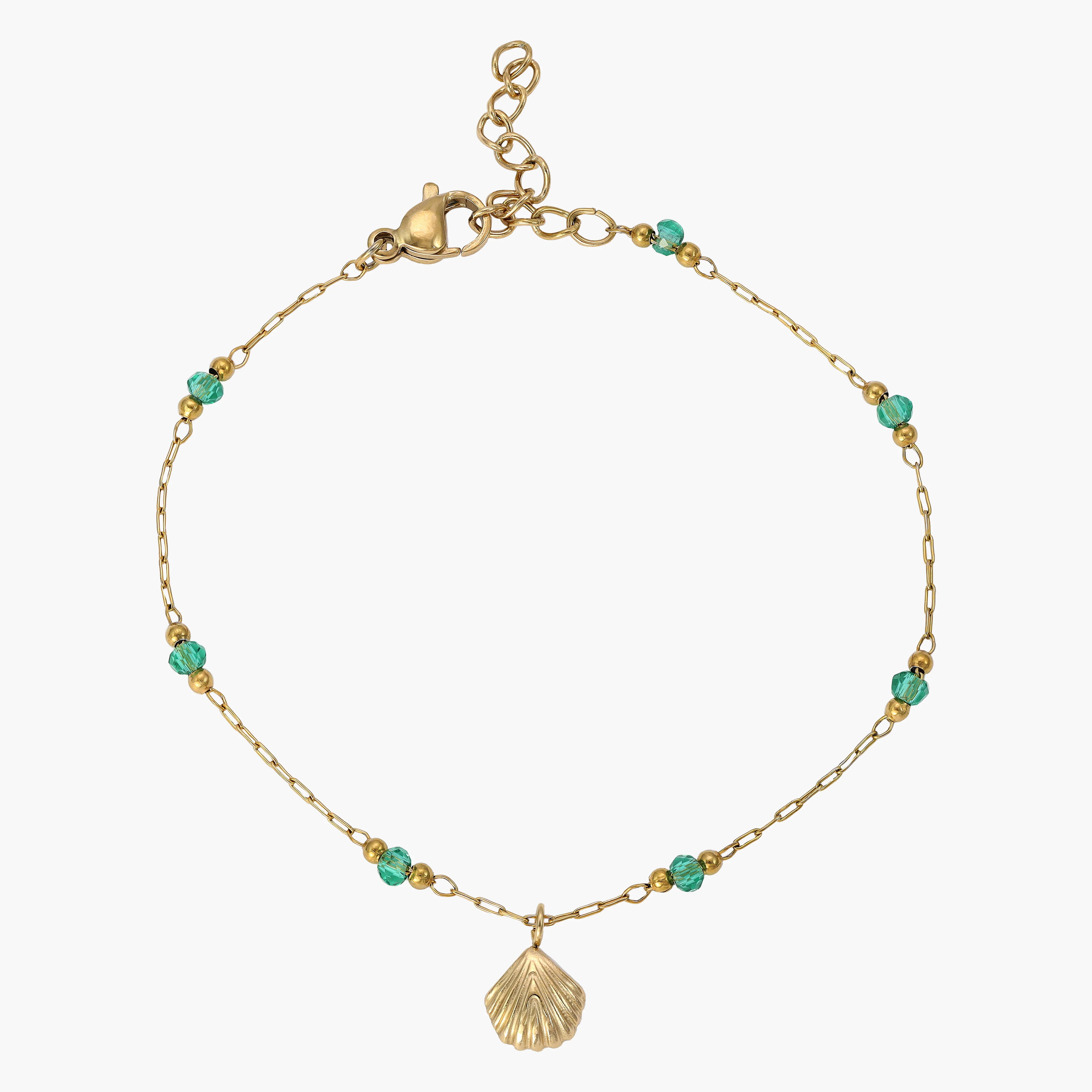 Damen Ankerkette Armband aus Edelstahl - Vergoldet