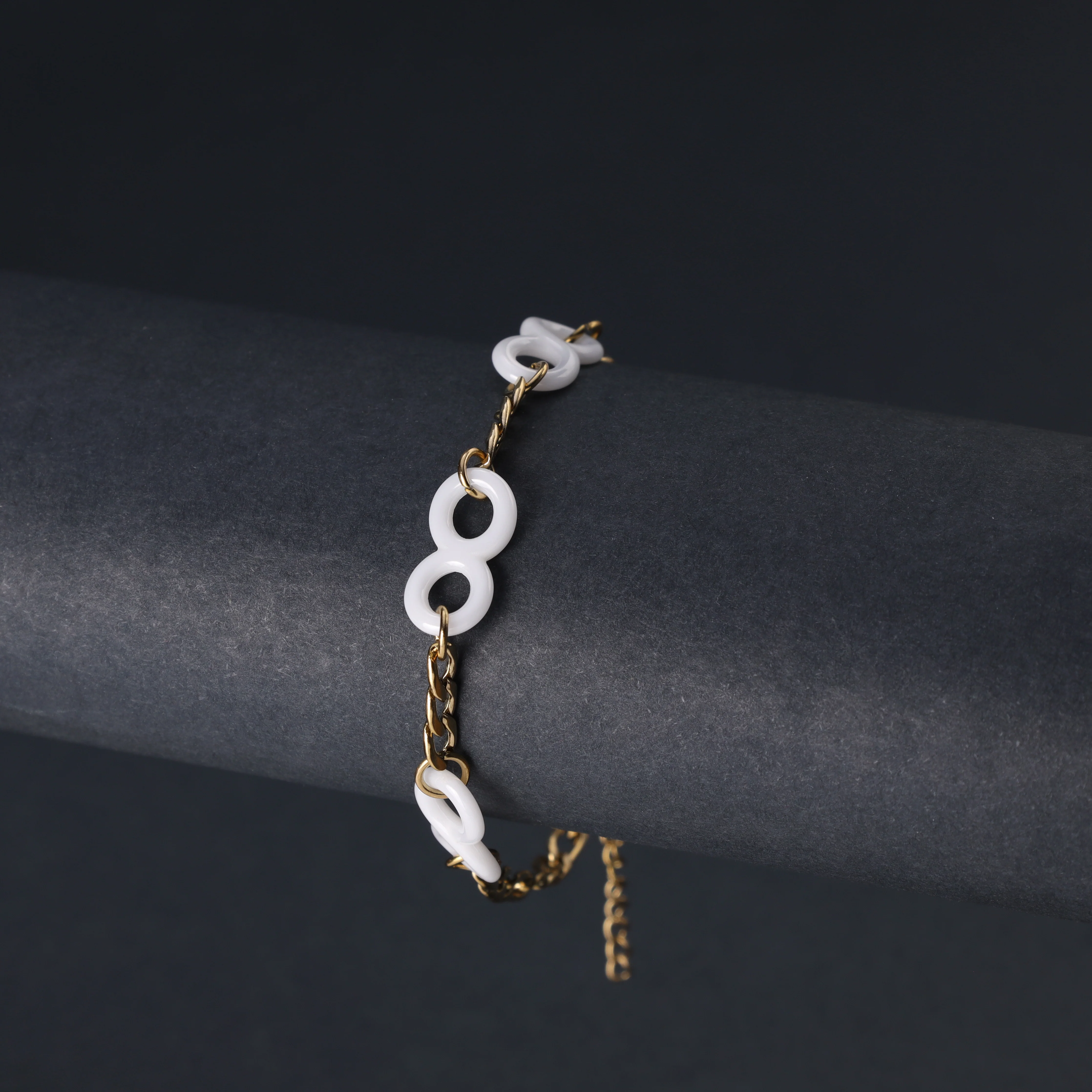 Damen Figarokette Armband aus Edelstahl Vergoldet - Image 3