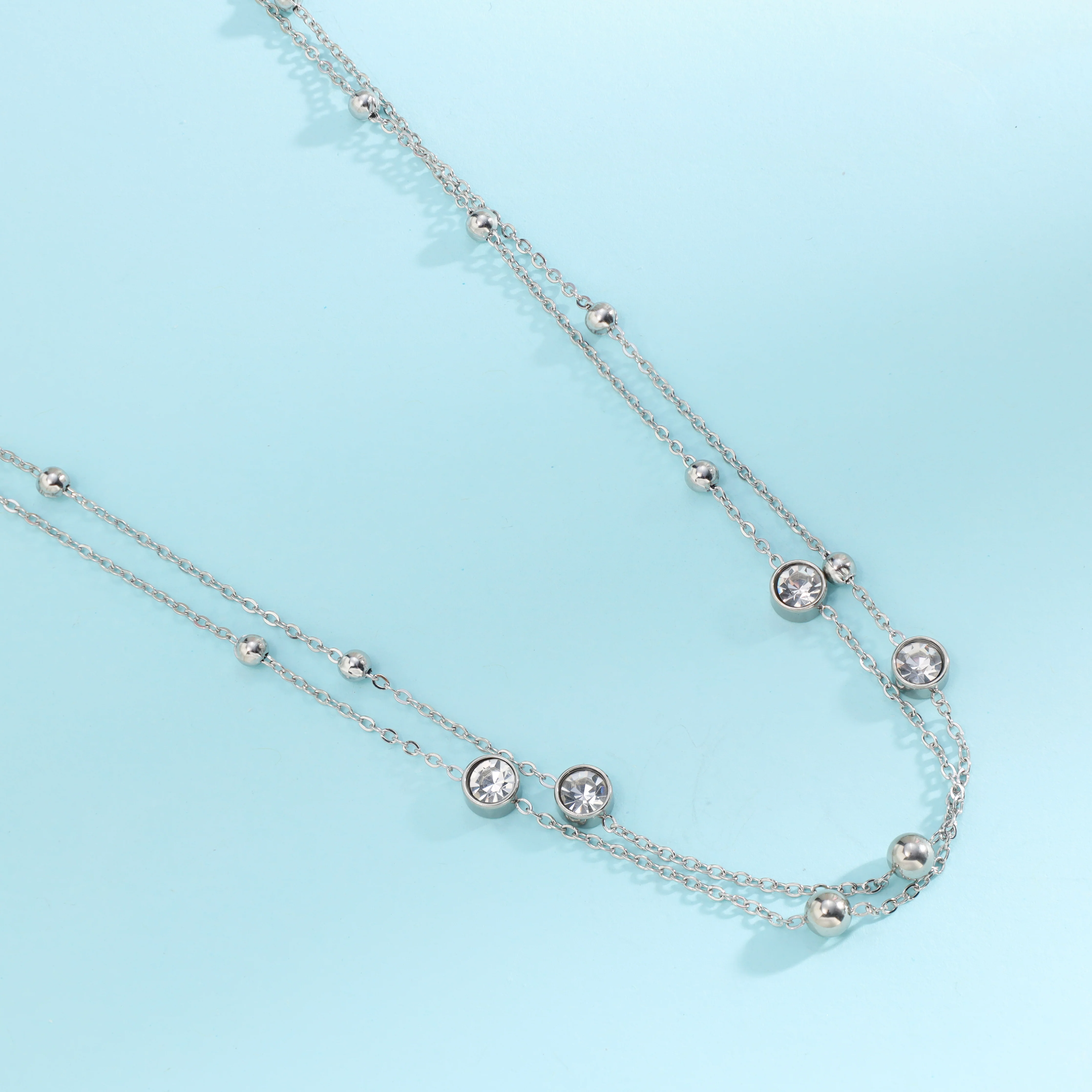 Feine Diamond Damen Kette aus Edelstahl - Image 2