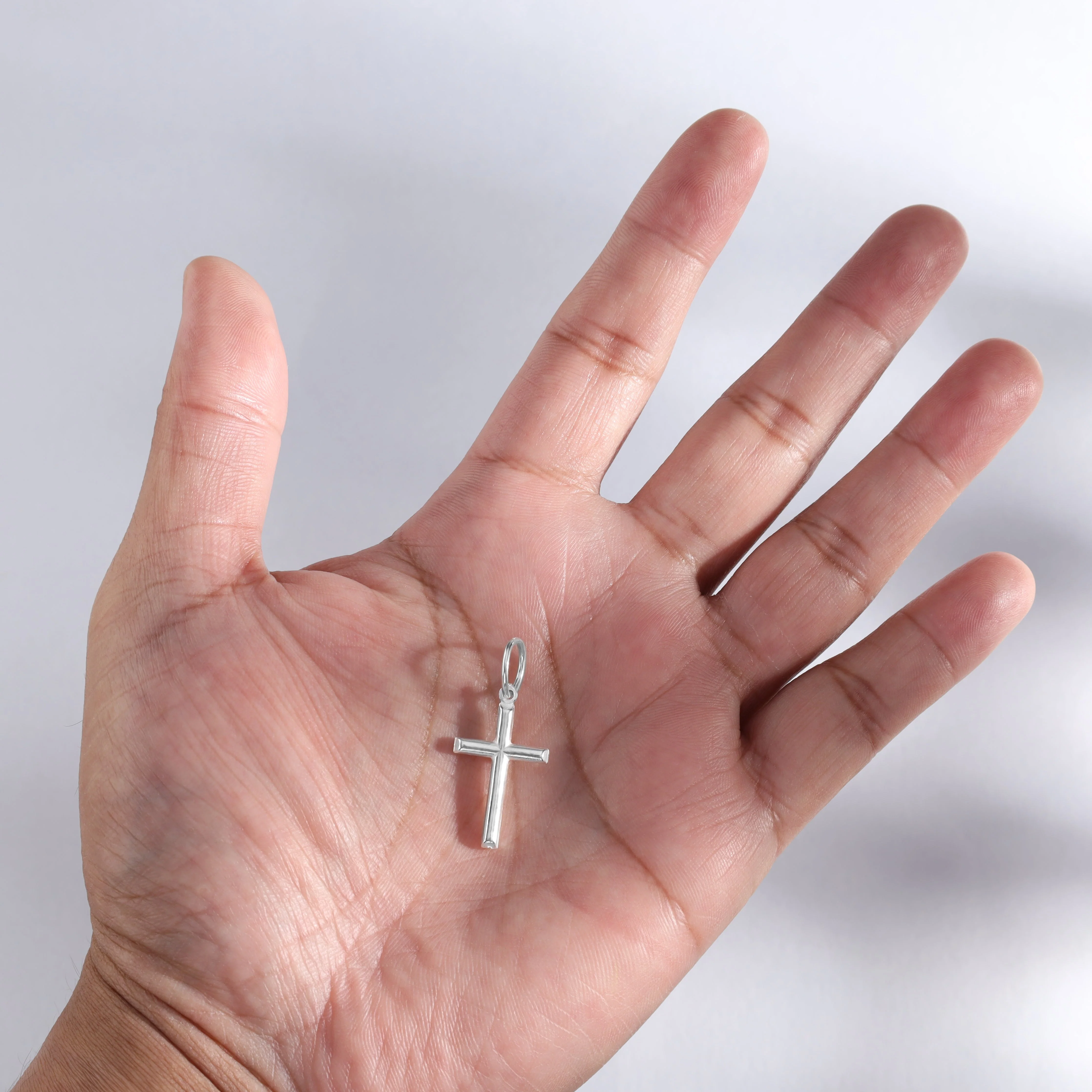 Kreuz Anhänger aus 925 Sterlingsilber Made in Italy - Image 2