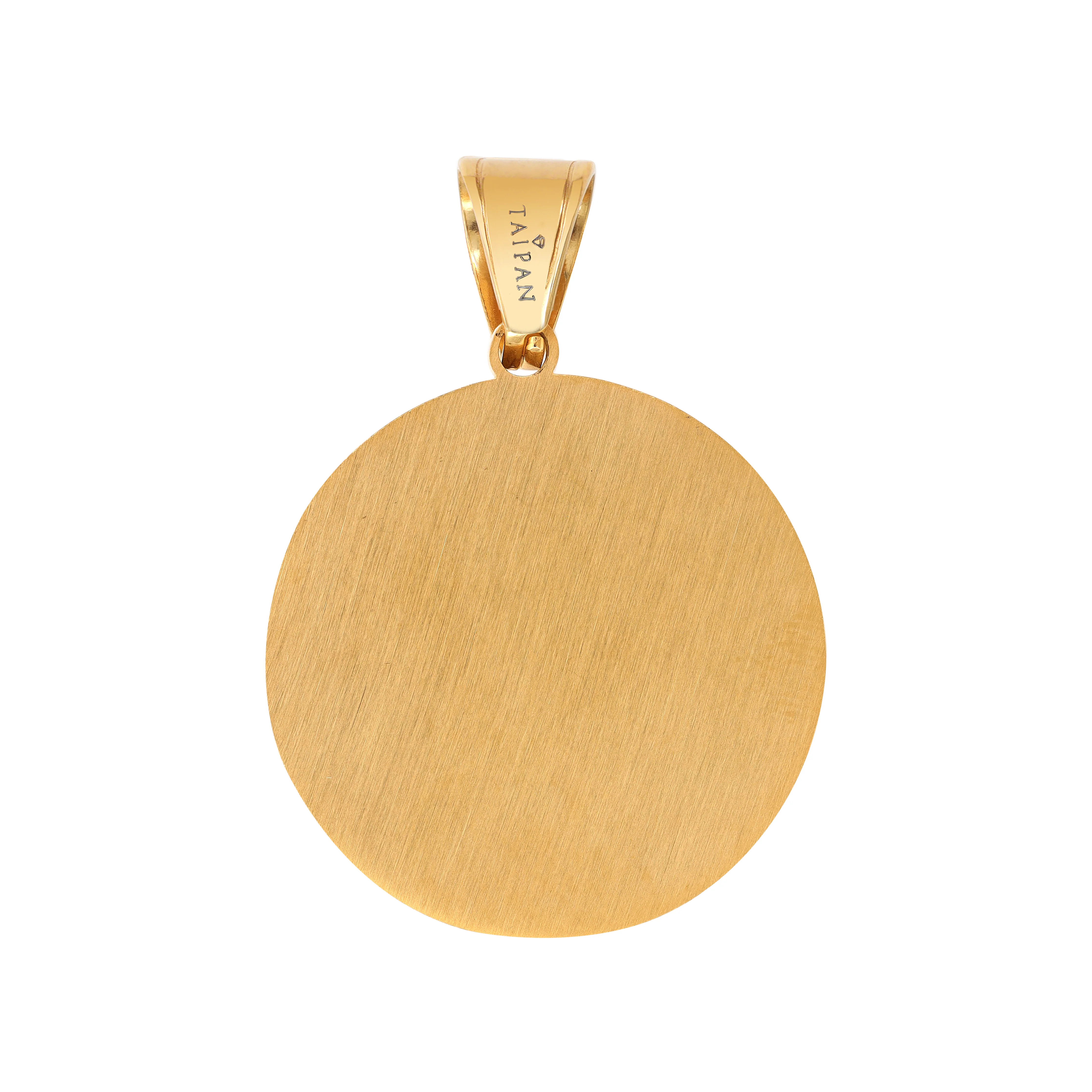 Löwe Anhänger mit Greek Design aus Edelstahl - Vergoldet - Image 4
