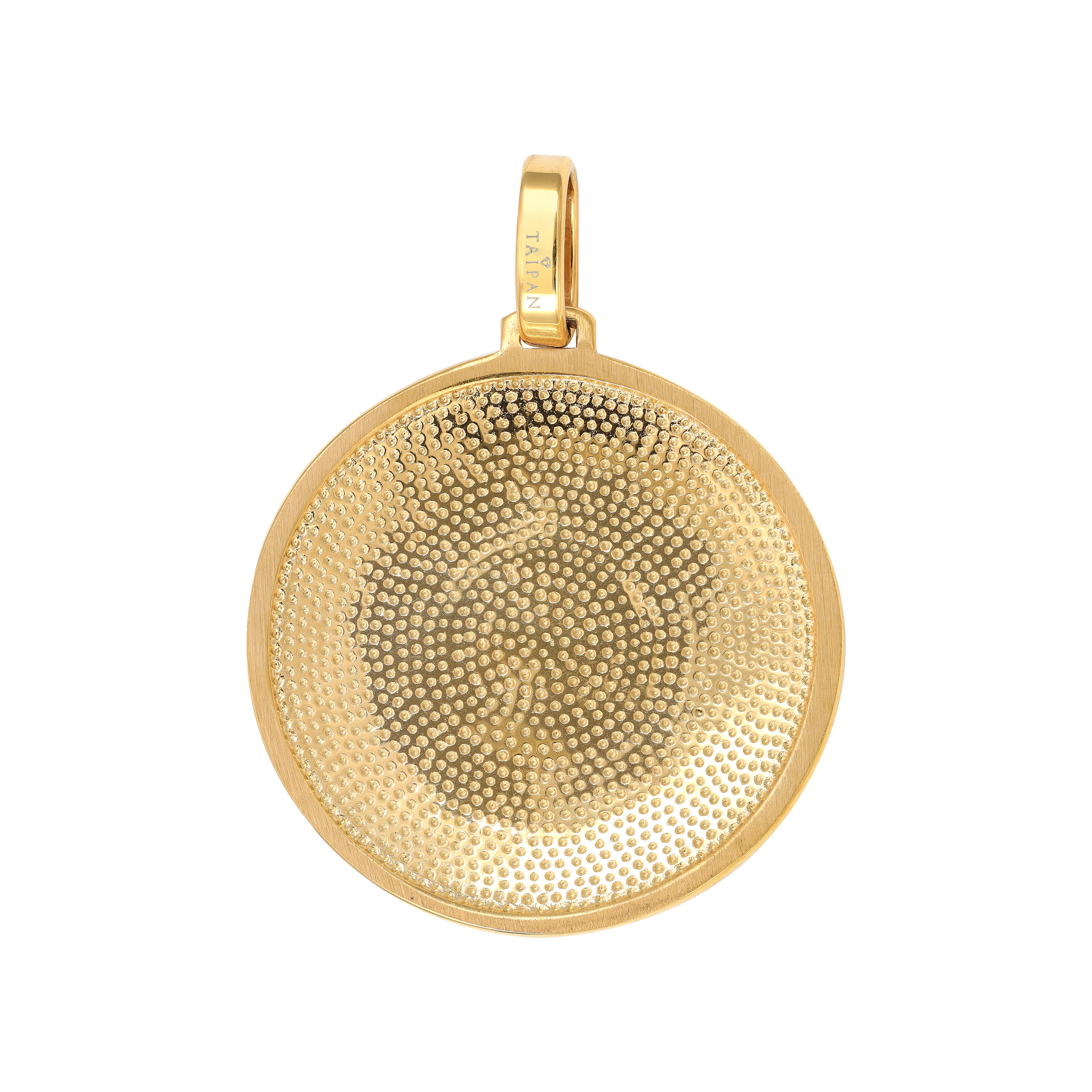 Löwe Anhänger mit Greek Design aus Edelstahl - Vergoldet - Image 4