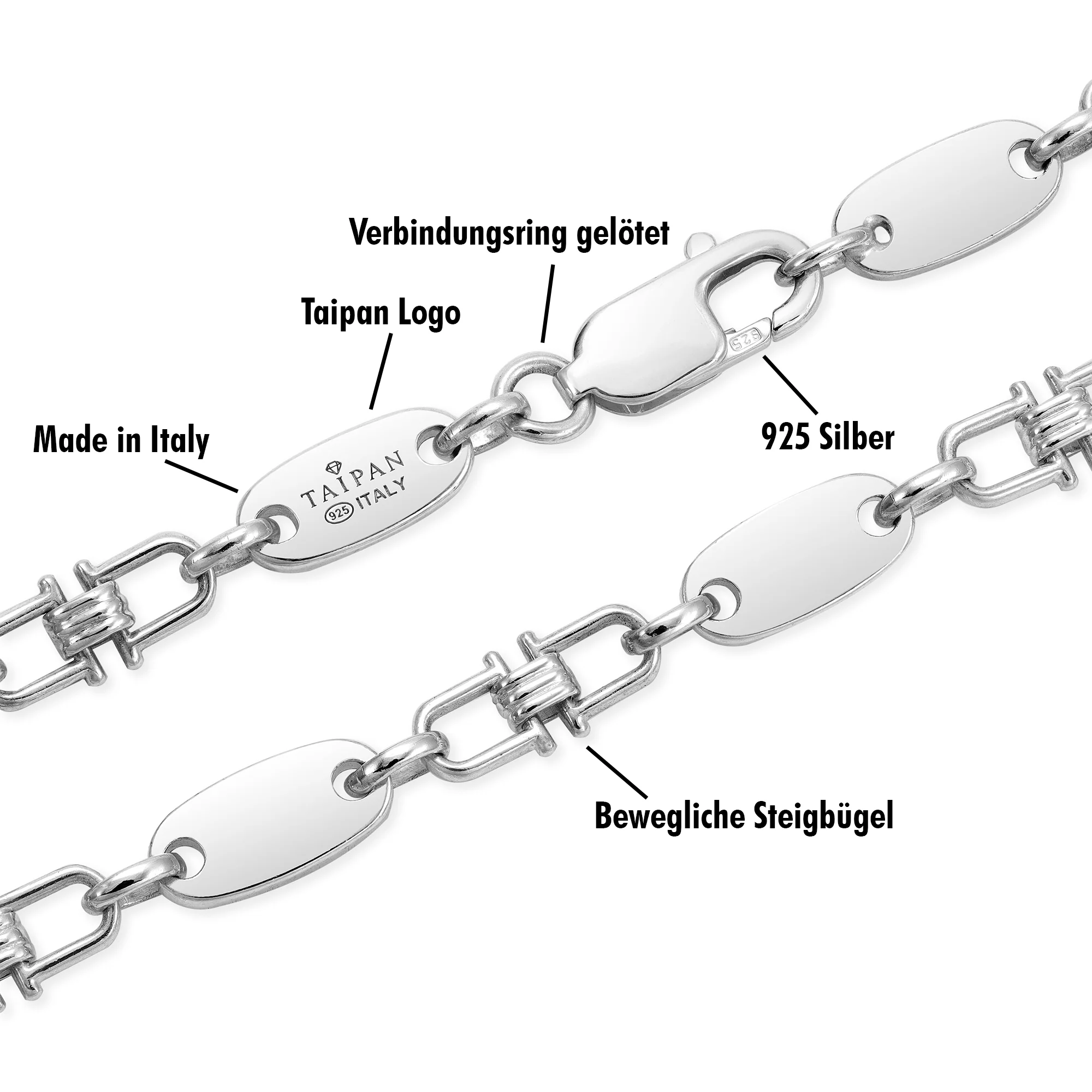 Plattenkette 6mm aus 925 Silber - Image 3