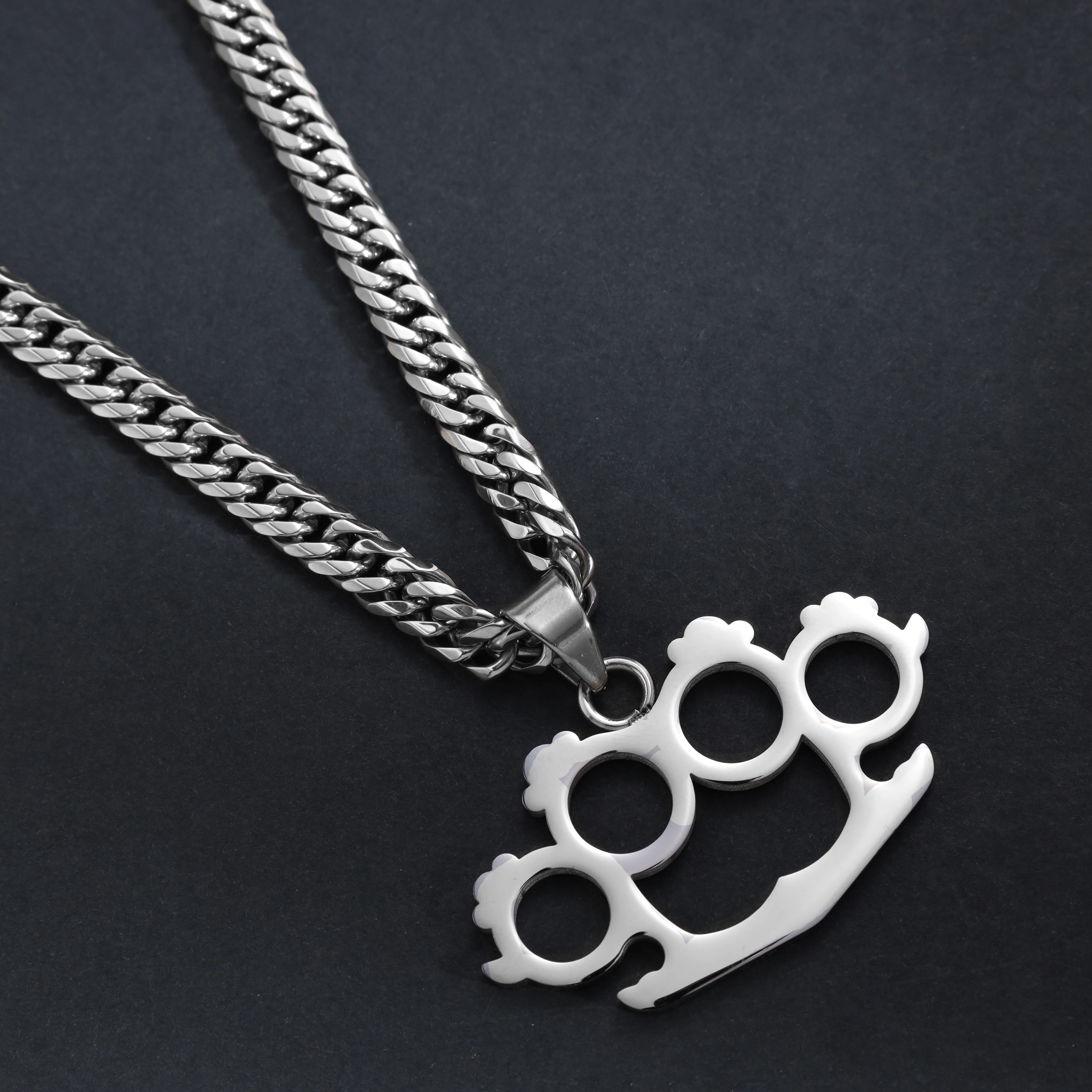 Schlagring Anhänger aus Edelstahl - Image 4