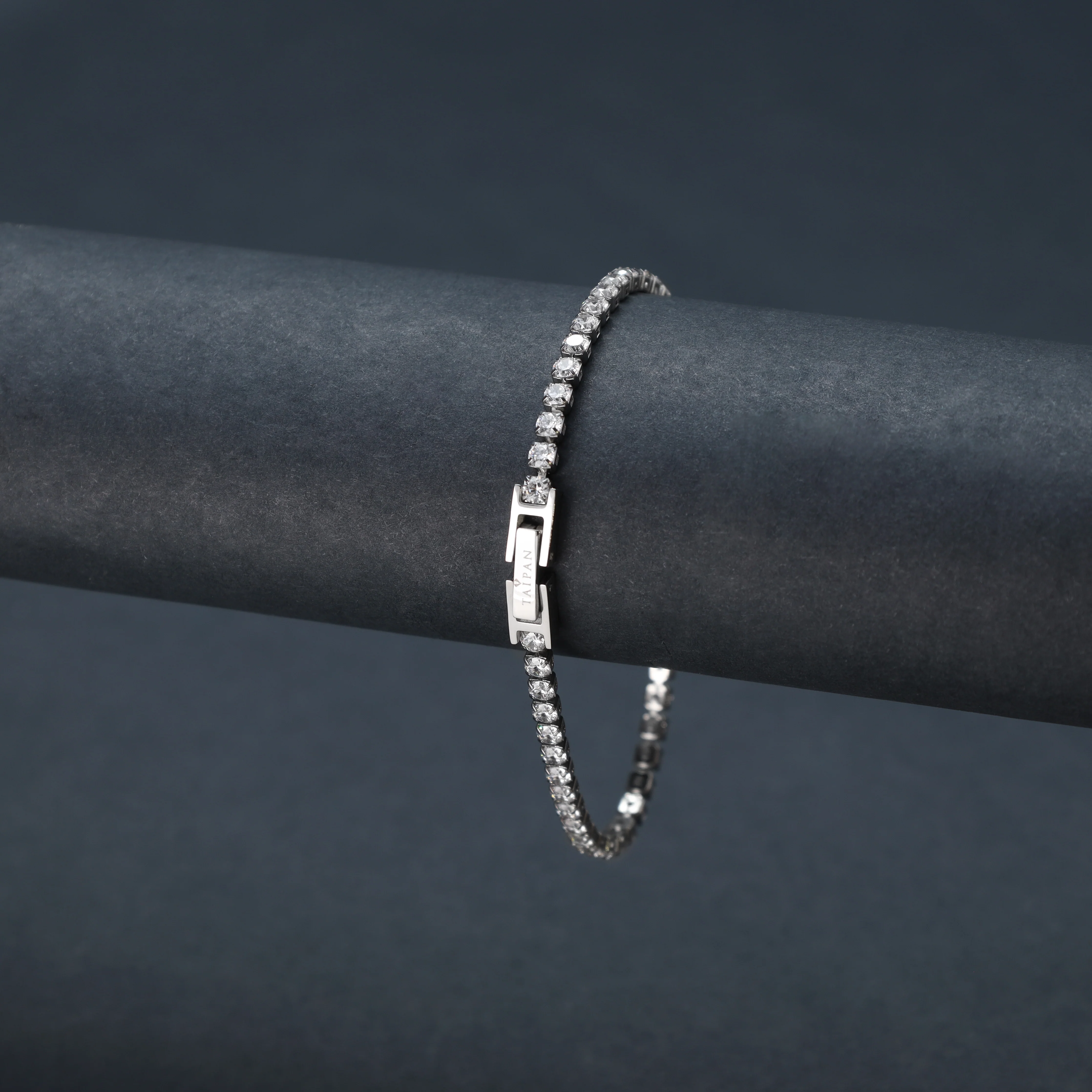 Tennis Chain Armband 3mm breit aus Edelstahl VVS - Image 10