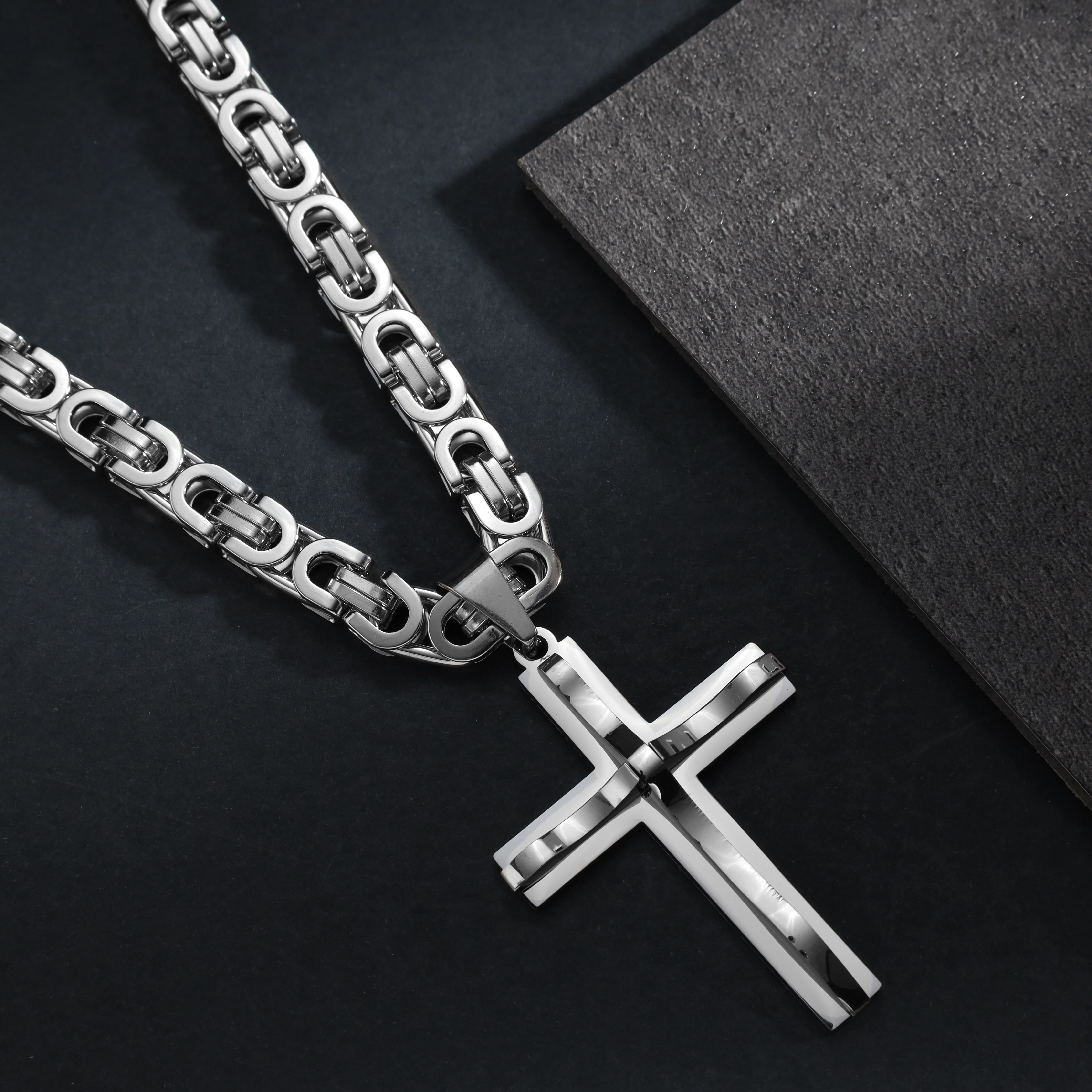 Verschiedene Kreuz Anhänger aus Edelstahl - Image 12